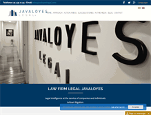 Tablet Screenshot of javaloyeslegal.com